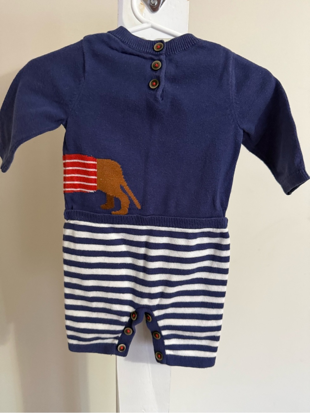 Baby Boden Sausage Dog Knitted Romper - Picture 9 of 10